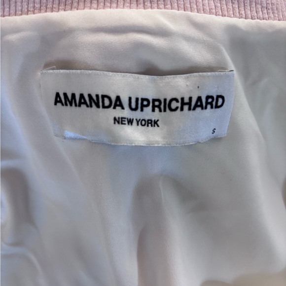 AMANDA UPRICHARD Frankie Bomber Jacket in Ivory/Blush With Matching Skirt - Picture 6 of 9